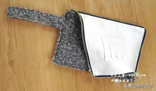 编织毛线 皮革,制作温暖的手包diy教程