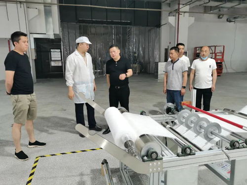 区领导调研诺峰智能熔喷布生产及经纬编布销售情况